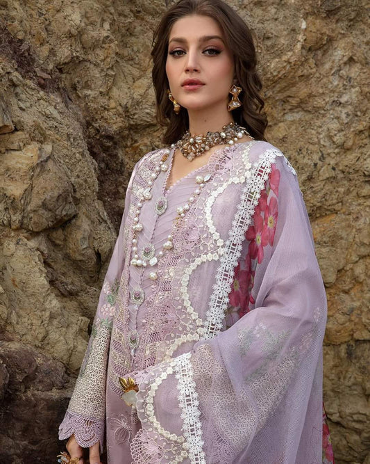 Crimson Embroidered Chikankari Lawn Collection-Lilac