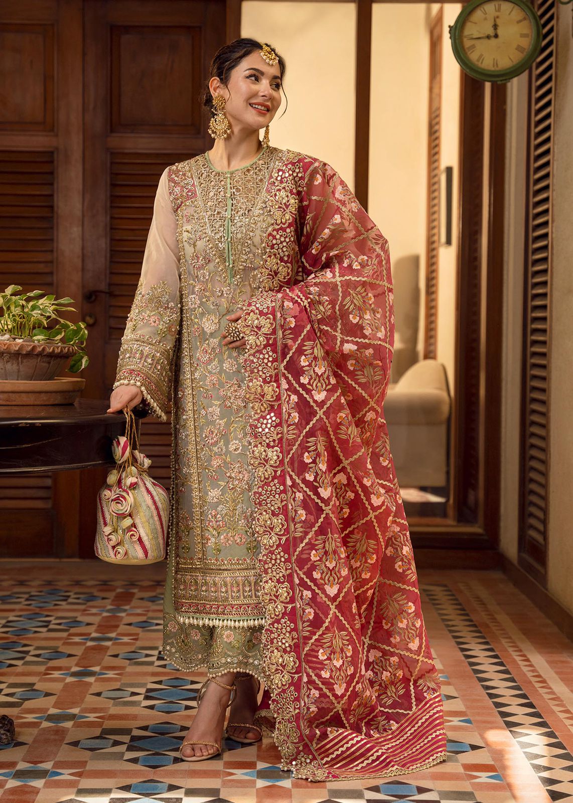 Crimson Luxury Wedding Formal Collection- Beige & Red