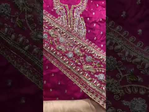 Aneela's Luxury Formals Addawork Wedding Collection - Pink