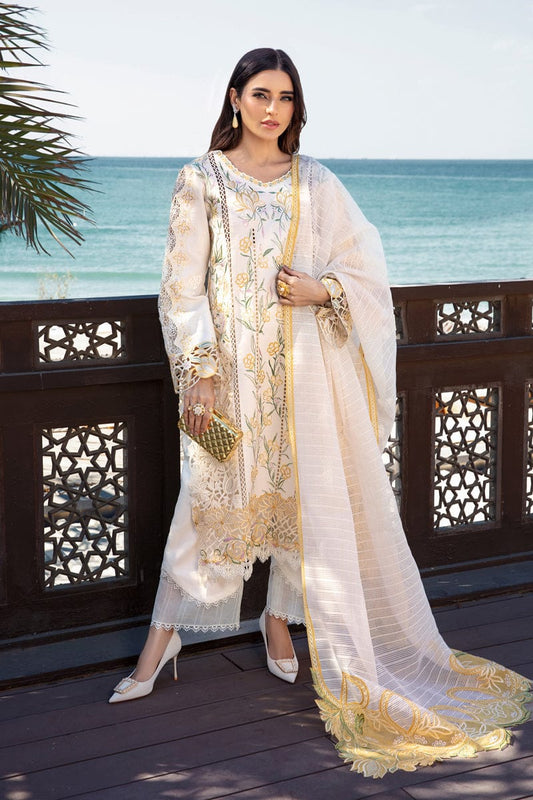 Rang Rasiya Embroidered Premium Luxury Chikankari Lawn Collection- White