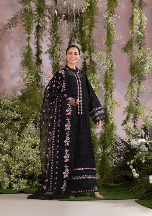 Sobia Nazir Embroidered Luxury Chikankari Lawn 2025 Collection- Black