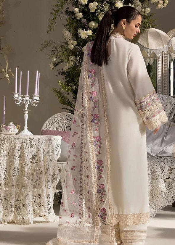Sobia Nazir Embroidered Luxury Chikankari Lawn 2025 Collection- Ivory White