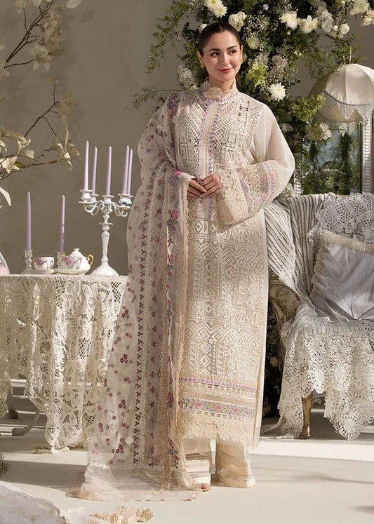 Sobia Nazir Embroidered Luxury Chikankari Lawn 2025 Collection- Ivory White