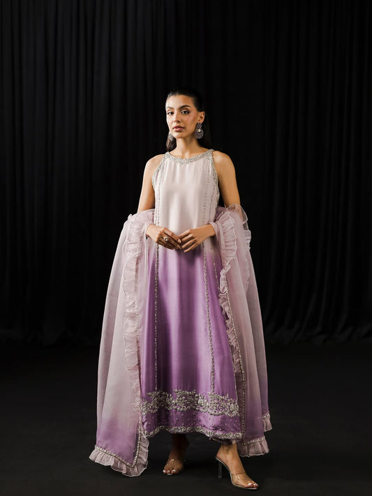 Shakeelz By Zeeshan Danish Luxury Formal Wedding Collection - Two Tone Lilac