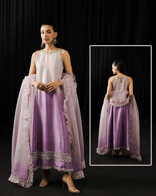Shakeelz By Zeeshan Danish Luxury Formal Wedding Collection - Two Tone Lilac