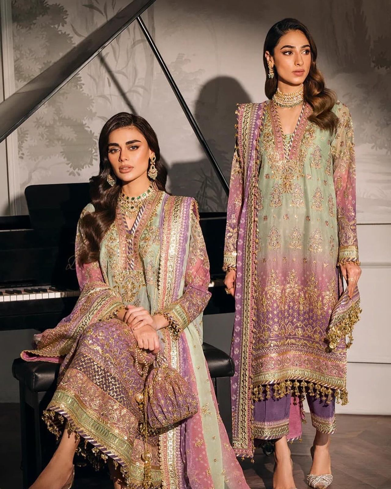 BAROQUE CHANTELLE EMBROIDERED CHIFFION