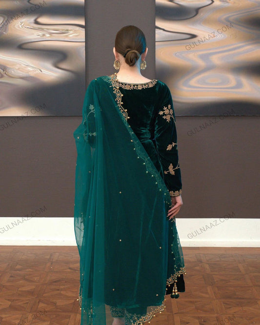 Gulaal Embroidered  Velvet Wedding Collection-