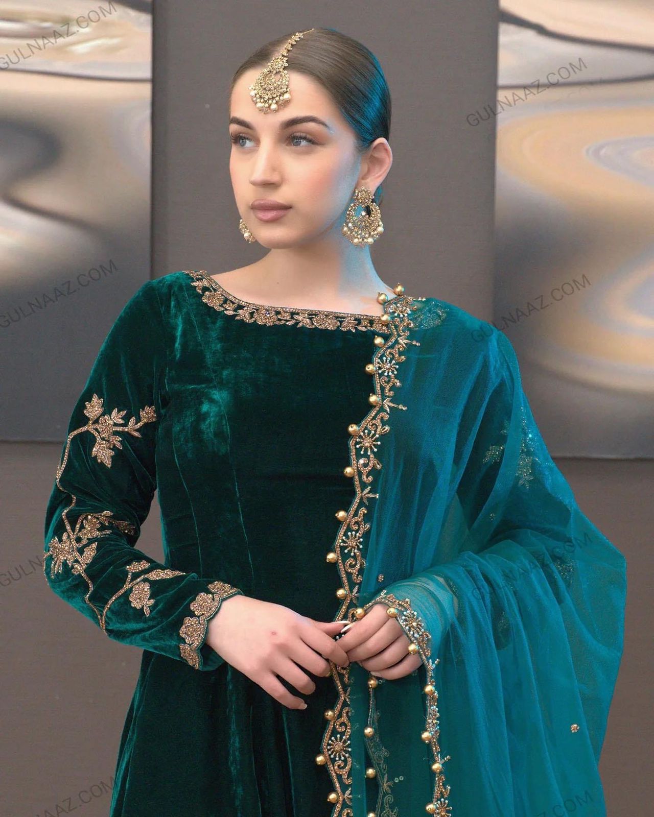 Gulaal Embroidered  Velvet Wedding Collection-