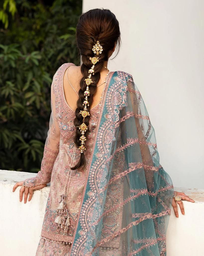 Faiza Saqlain Formal Wedding Collection- Tea Pink
