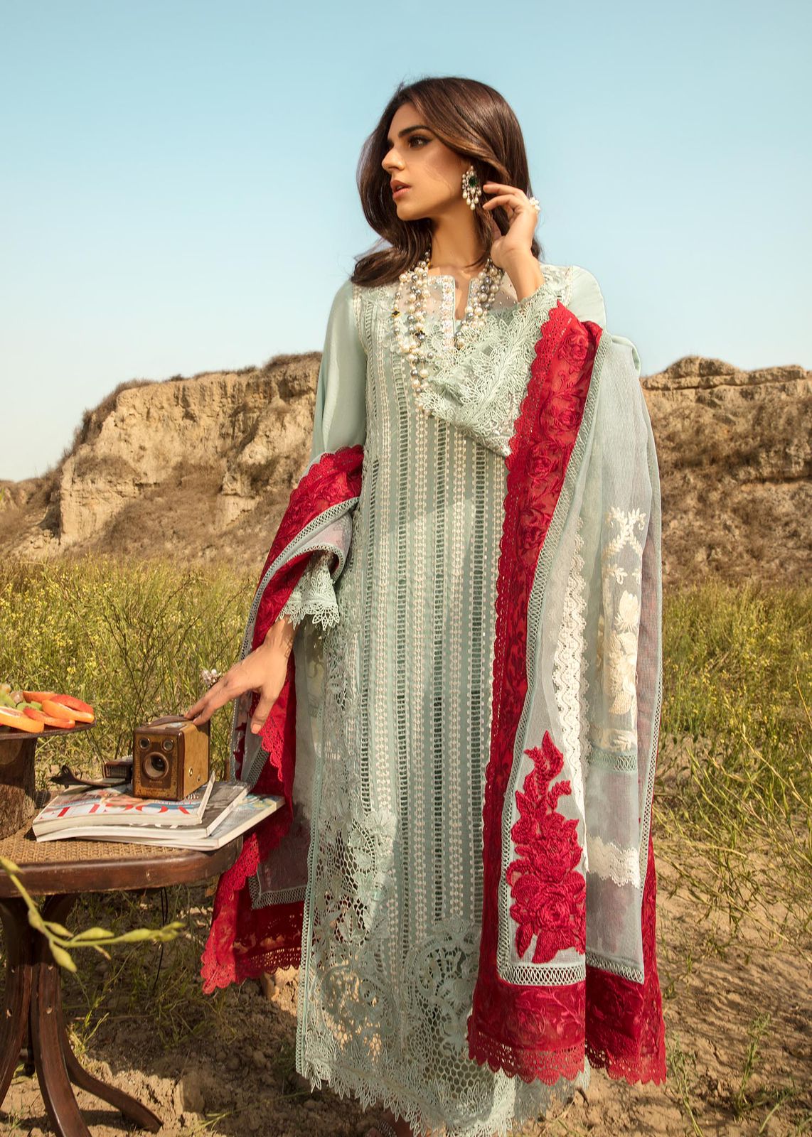 CRIMSON Embroidered Lawn Formal Wedding Collection