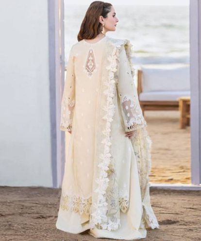 QALMAKR Embroidered Luxury Chikankari Lawn Collection 2K24