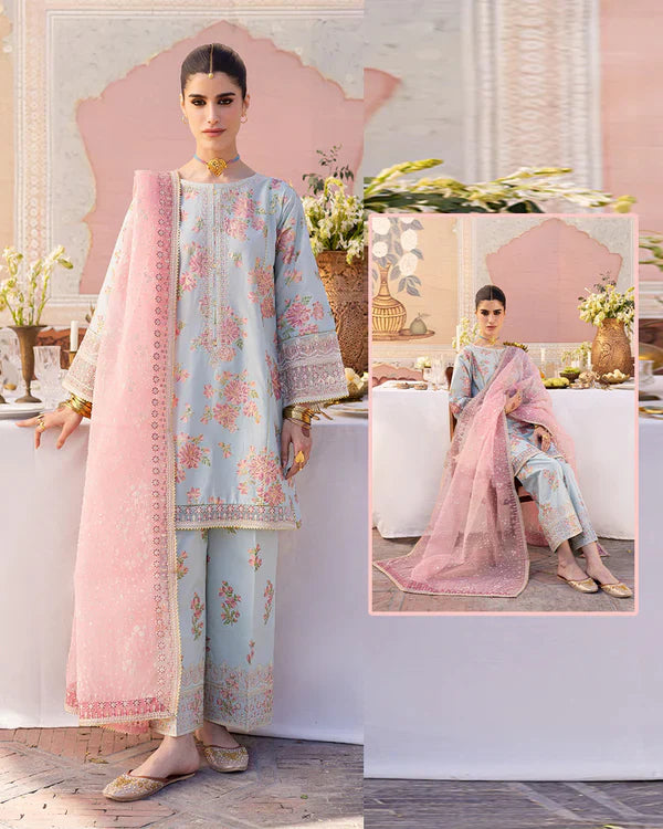 Batik Luxury Silk Formal Collection -Sky Blue