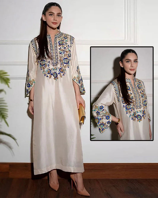 Alizay Saad Luxury Hand Embellished Formal Wedding Collection- Ivory